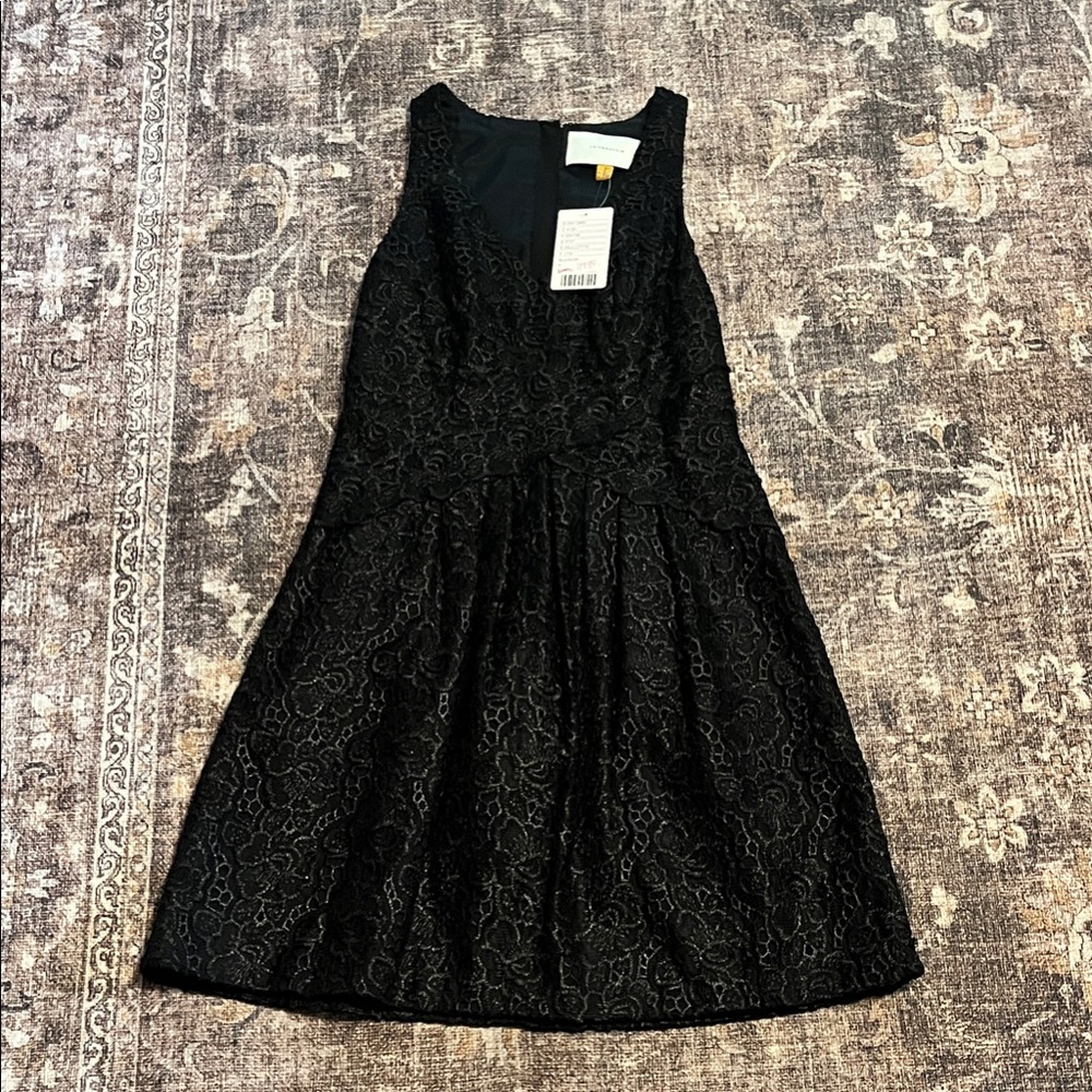 leifsdottir Little Black Lace Sleeveless Party Dress - Picture 1 of 4